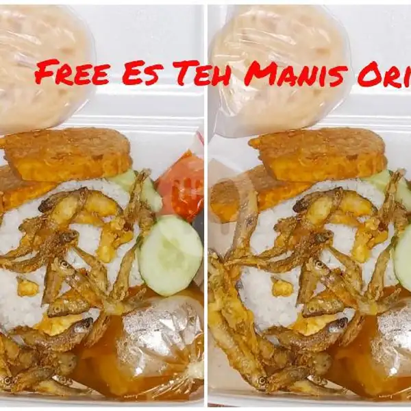 Paket Combo 2 Nasi Ikan Seluang Goreng / Tumis Sambal Pedaas Free Es Teh Manis Ori | Ayam Kremes Dan Lele Kremes Khansa, Sekip Jaya