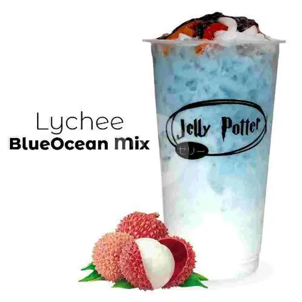 Lychee Blue Ocean Mix | Jelly Potter, Neglasari