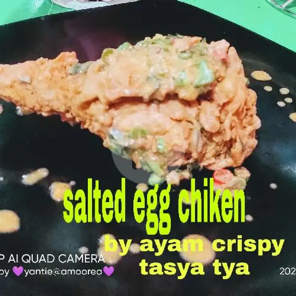Salted Egg Chiken/ Ayam Crispy Kuah Telur Asin | Ayam Crispy Tasya Tia, Sukajadi Riau