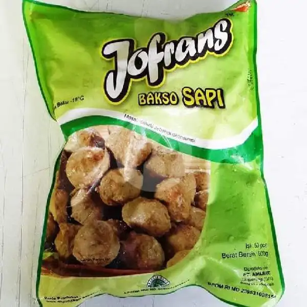 Bakso Sapi Jofrans 500gr (isi 50) | Minishop Frozen & Fast Food, Denpasar