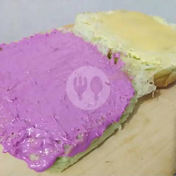 Roti Bakar / Kukus (kuro) Taro Milk Cheese | Roti Bakar & Kukus Abil