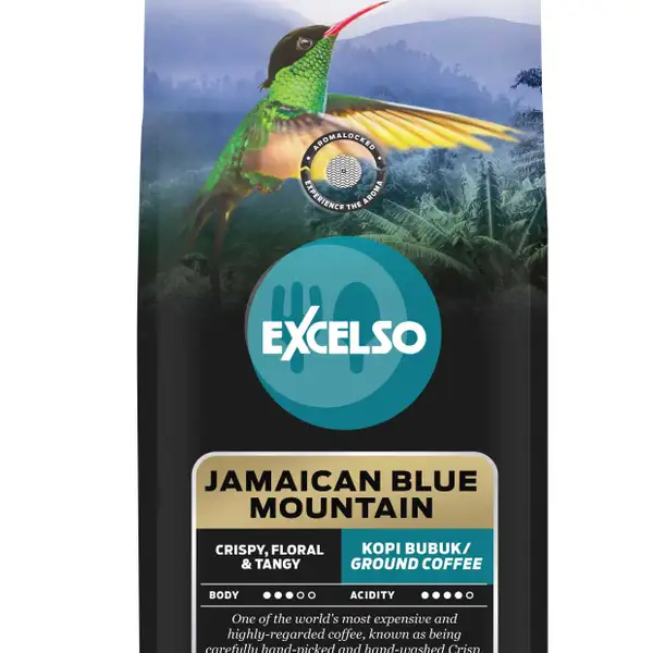 Bean Jamaican Blue Mountain (200 Gr) | Excelso Coffee, Mall SKA