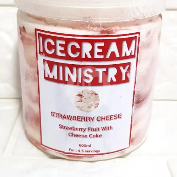 Ice Cream Ministry Strawberry Cheese 600ml | Aice Ice Cream, Roxy