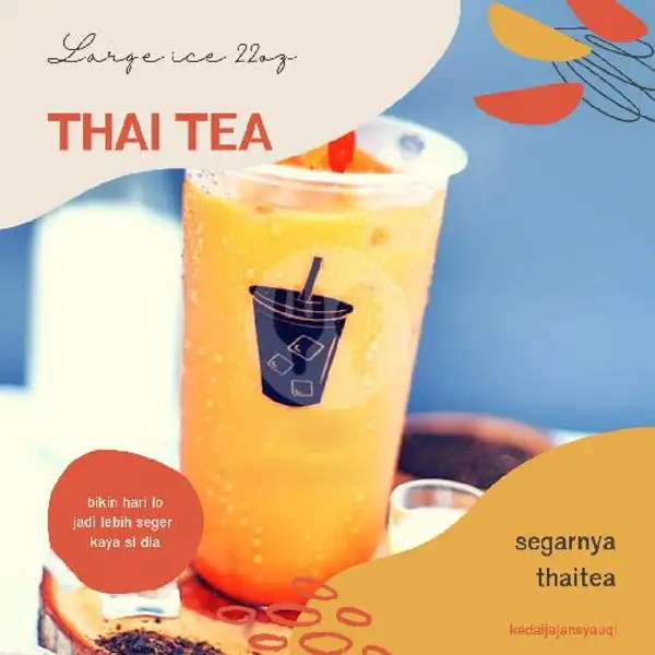 ice thai tea | Kedai Jajan Syauqi, Pondok Gede