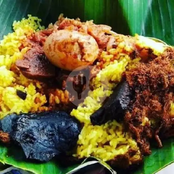Nasi Kuning Ayam + Telur Balado | Dapoer Marin Lombok Belimbing, Pasar Segar