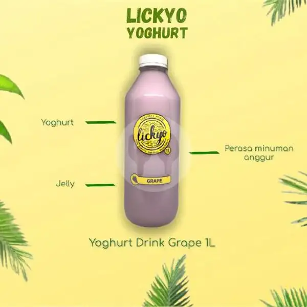 Yoghurt Drink Grape 1L | LickYo Creamy Yoghurt, Reog
