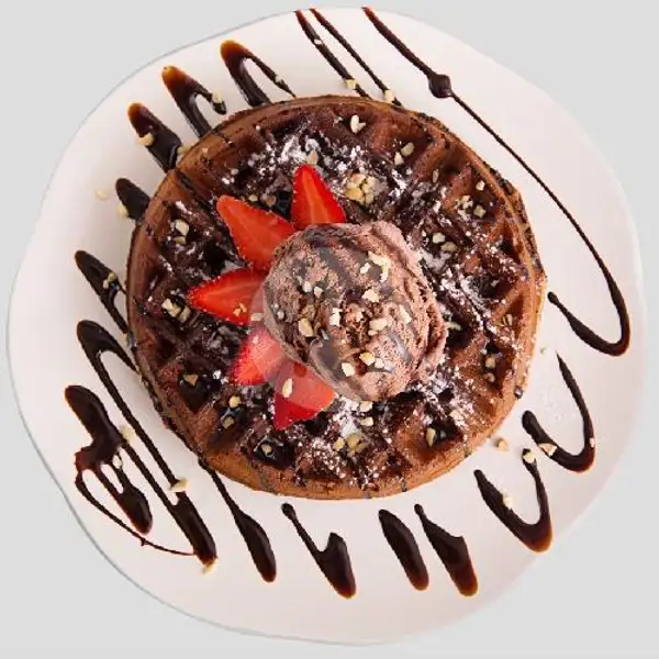 Chocolate Chunk Waffle | Brownfox Waffle & Coffee, Denpasar