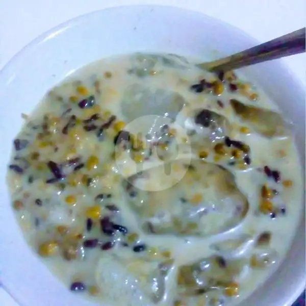 Es Bubur Kacang Ijo Ketan Item Susu | Roti Bakar Ropang 86, Gempol Tengah