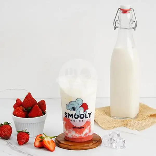 Korean Strawberry Milk | Smooly Juice, Kedungmundu