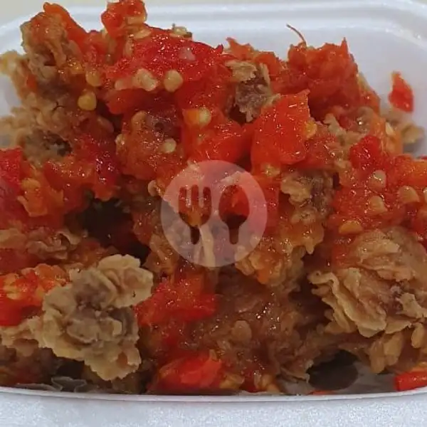 Nasi Chiken Popcorn Sambal Geprek+ Teh Obeng | Ayam Penyet Kita, Panbil Mall