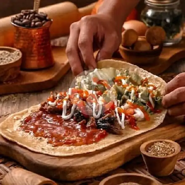 Paket Kebab Sapi Besar (Beef Kebab Large ) + Telur Dadar (Omellete) | Istanbul Kebab Turki Gt Biru