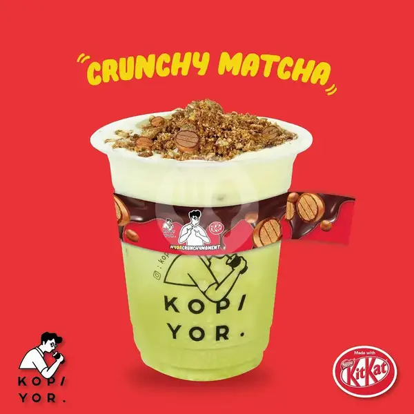 Crunchy Matcha made with KitKat | Kopi Yor, Pademangan