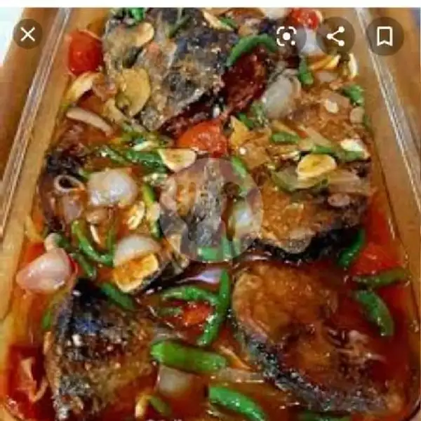 Ikan Tongkol  + Tahu Tauco Pedas + Nasi + Teh Sosro | Warung Bu Eka, Batam