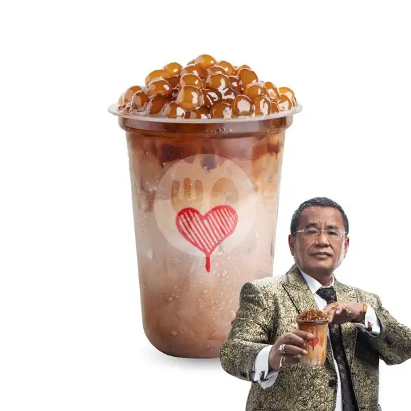 Hazelnut Choco Milk Tea with Sultan Boba | Kopi Kenangan x Cerita Roti, Istana Plaza