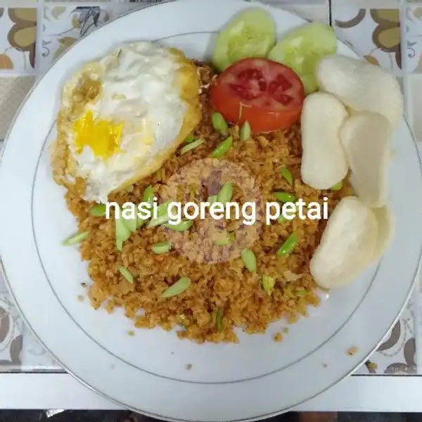 Nasi Goreng Petai + Telur | Nasi Goreng dan Mie Tektek Dendeng Badaruak, Jalan Lobak