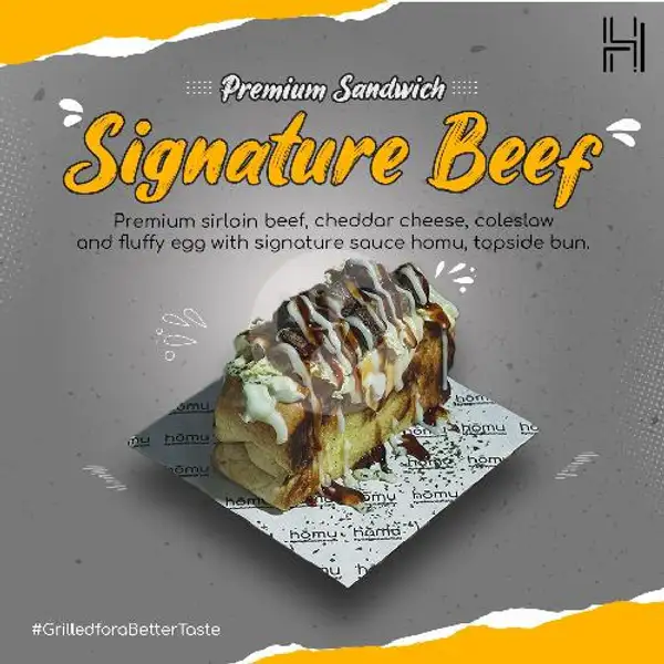 Signature Beef Homu | Homu Premium Sandwich