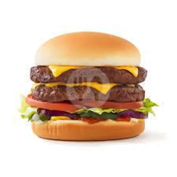 Dobbel Beef Burger | Ayam Geprek Dan Pisang Toping Arkan, Kemuning