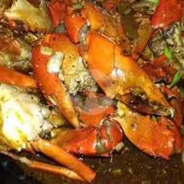 Kepiting Saus Tiram isi 2 | Riana Jaya Sea Food 18 Ayam Kremes, Lingkar Utara