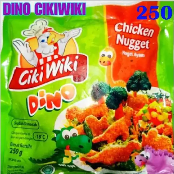 Naget Ayam Dino Ciki Wiki 250 gr | Nopi Frozen Food