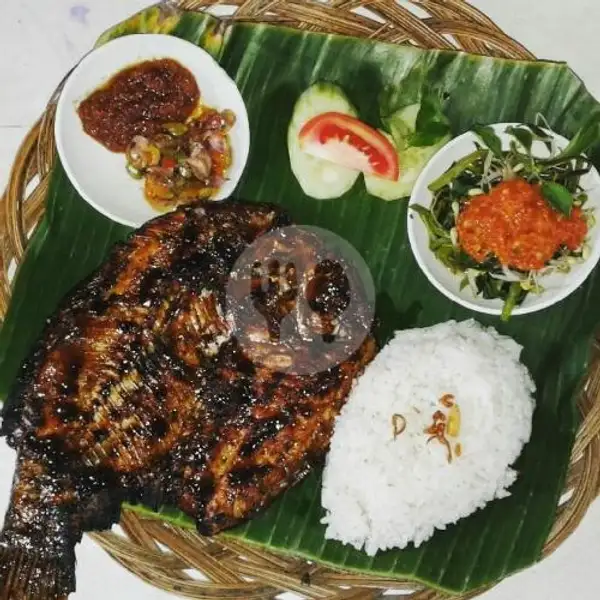 Nasi Gurami Bakar Madu + Tahu Tempe Terong Sambel Super Pedes | Seafood Ndjedir