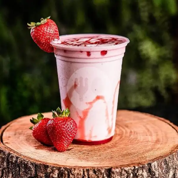 milkshake strawberry | Dapur Ibu Enung, Walik