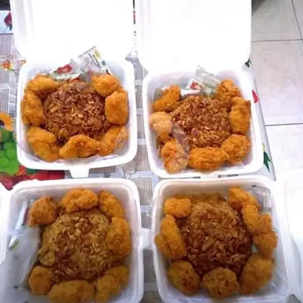 Paket Nasi Goreng Chiken Karage Super Kenyang | Nasi Goreng Santuy Kang Reren, Kenten