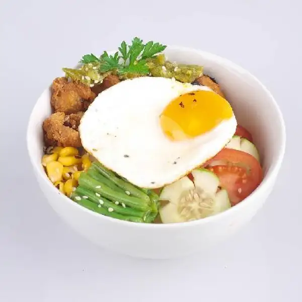 Rice Bowl Kulit Ayam | Cafe Gue