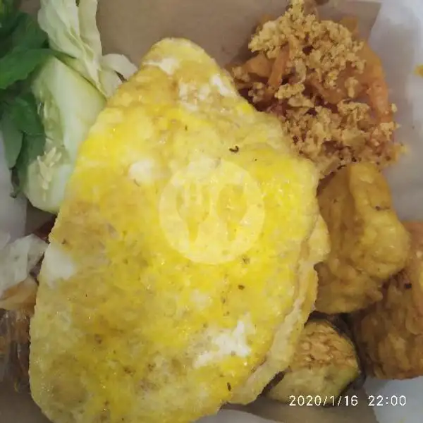 Nasi Udang Kremes + Telur T3 Sambel Teri | Anugrah Penyetan Sambel Uleg, Karang Menjangan