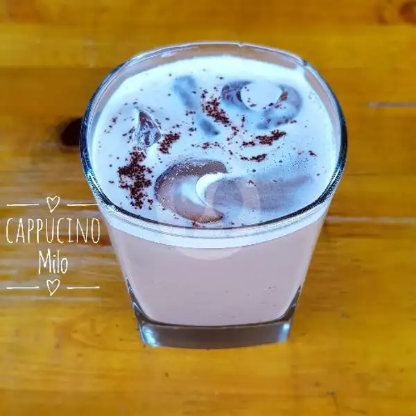 Cappucino Milo | Cafe Adek Vegetarian, Komplek Griya Mas