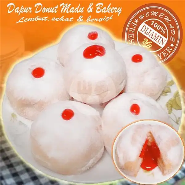 Bomboloni Strawberry | Dapur Donut Madu & Bakery Mini, Beji Timur
