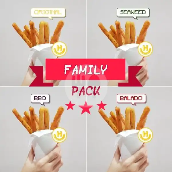 Promo FAMILY Pack | Happy GUE (Desserts-Drinks-Snacks)