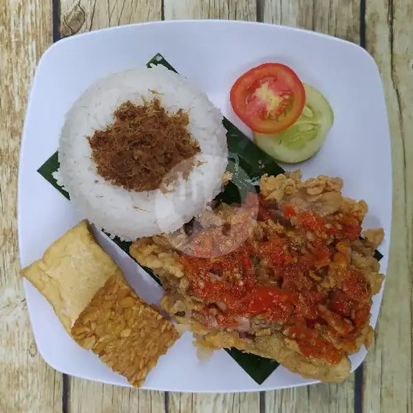 Ayam Geprek Crispy Super + Nasi | Geprek Tanpa Tulang Eco, Klojen