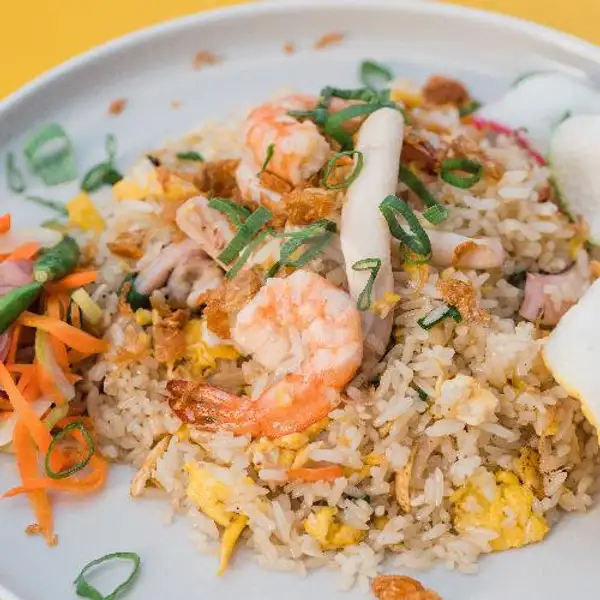 Nasi Goreng Seafood Putih | Nasi Goreng Wok Hey 99, Denpasar