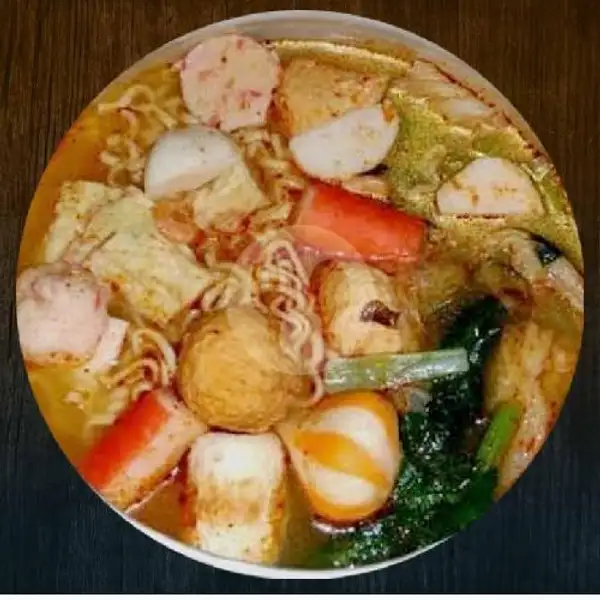 Tomyam (Dumpling Ayam-chikuwa-Fish Roll) | Pangsit Goreng Spesial - Tomyam Baso Aci, Villa Nusa Indah 1