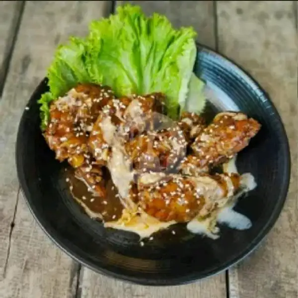 4pcs Chicken Wing Crispy Lada Hitam Dan Saus Keju | C Kendinner Chicken Wing 