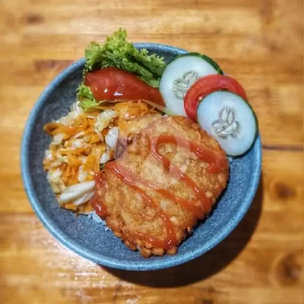 Rice Bowl Potato Crunchy | Cafe Adek Vegetarian, Komplek Griya Mas