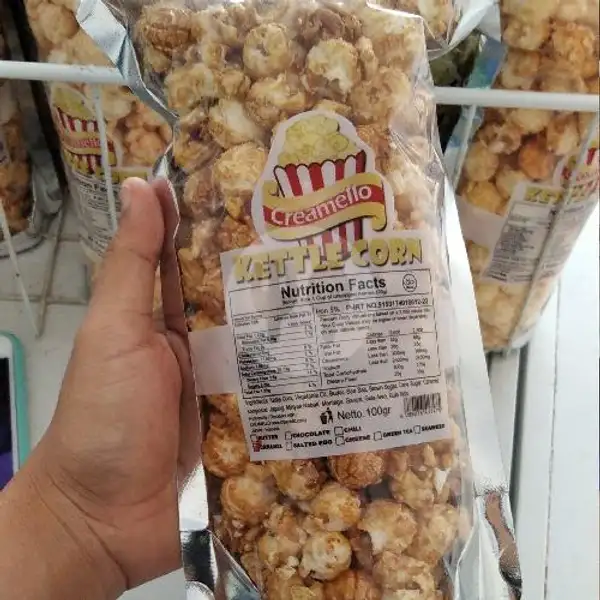 Creamello Pop corn Caramel | Durian Beku Lampung, Abdullah
