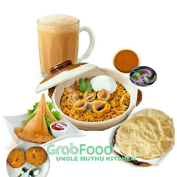 Nasi Briyani/Kebuli Cumi (Cp) | Uncle Muthu Kitchen, Sesetan