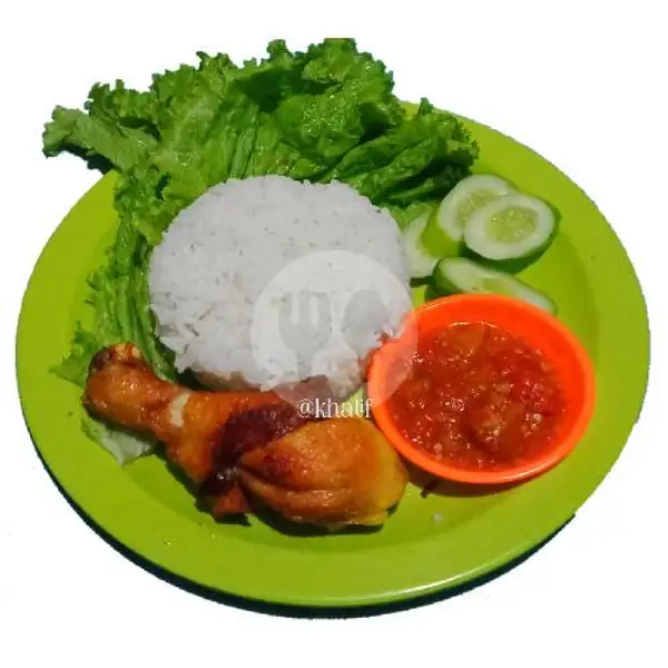 Paha Goreng +Rice | Gurame & Ayam Bakar Khalif, Ciputat Timur