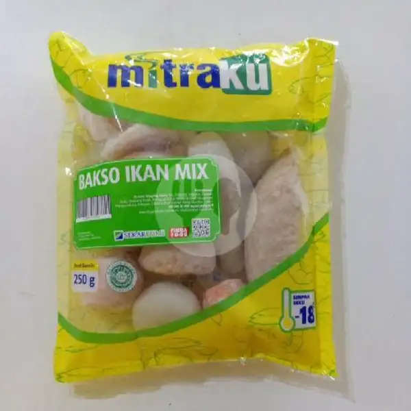 BAKSO IKAN MIX 250gr Mitraku | ADDAR frozen food, Jl. Mahesa Barat l no. 32