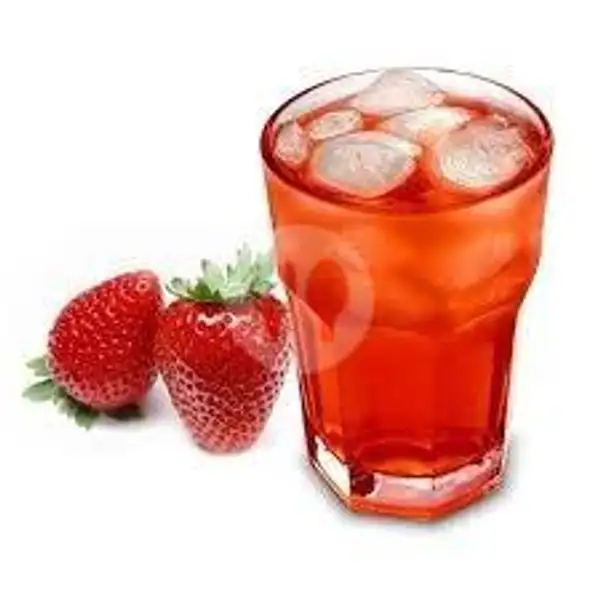 Strawberry Tea (hot/ice) | M-Eat Dimsum, Karang Tineng