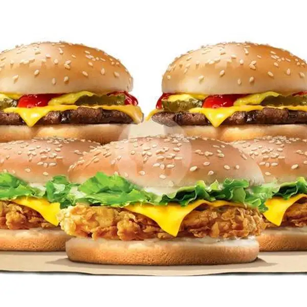 5 Mix Cheese Burgers | Burger King, Hayam Wuruk