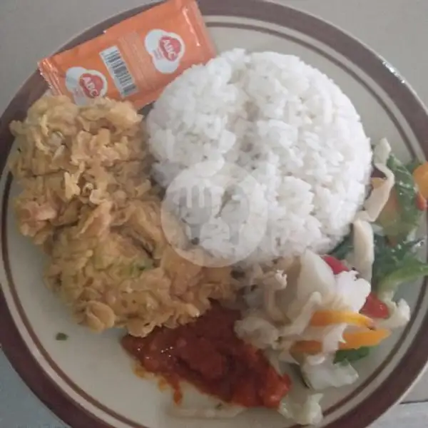 Nasi Ayam Crispy+ Sayur | Prasmanan Mbak Yu 2, Kenari