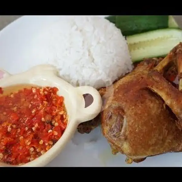 Bebek Goreng Kremes + Nasi | Ayam Bakar Madu & Goreng Kremes MAMA IRA, Bekasi Barat
