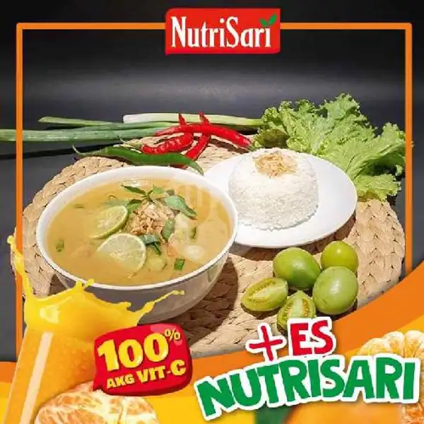Nasi Soto Daging + Nutrisari All Rasa | Rumah Makan Dapur Jawa, MP Mangkunegara