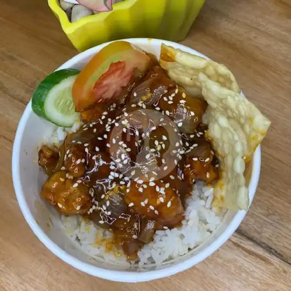 Seubeuh Chicken Caramel | Rice Bowl Sebeuh, Tarogong