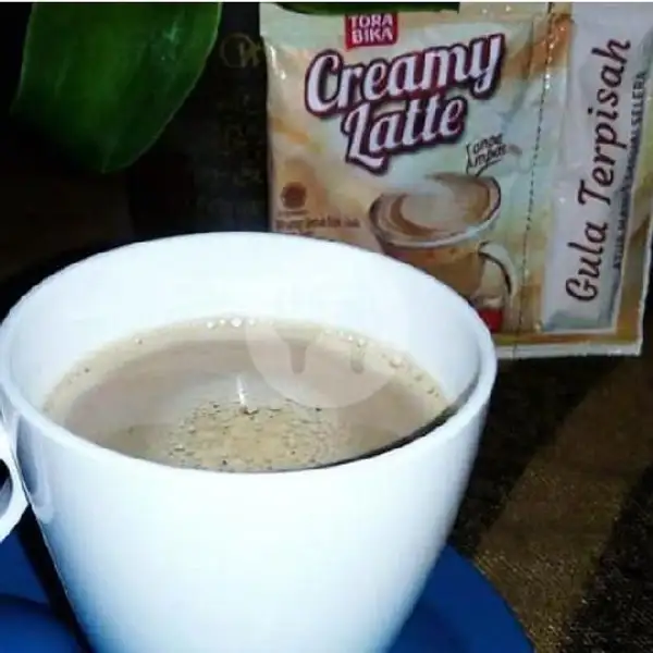 Creamy latte panas | Pecel Ayam & Ayam Geprek DZ, Gg Mela