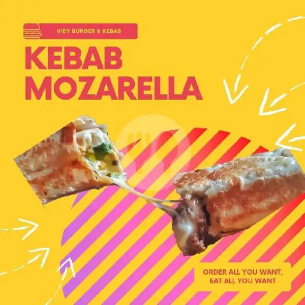 Beef Mozarella Kebab M | Vidy Burger & Kebab, Renon