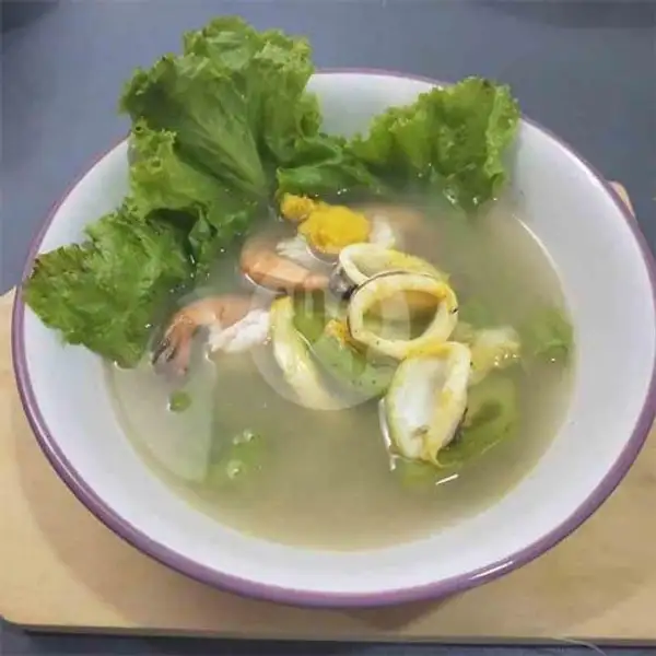 Sop Seafood + Nasi | Rumah Makan Seafood Sri Rahayu, Batam