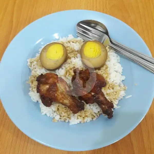 Paket C Anak Sekolah: Nasi + Ayam Goreng Madu 2pcs , Telur Bulat Lo 1biji | Hongta Karivan, Lubuk Baja